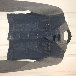 Forever 21 denim hoodie